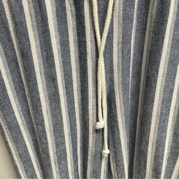 Cloth & Stone jumpsuit Chambray Cropped Wide Leg linen blend Size small - Picture 6 of 9